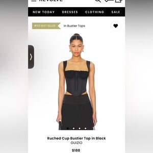 Elegant Black Women's Top Guizio New without tags Medium Corset